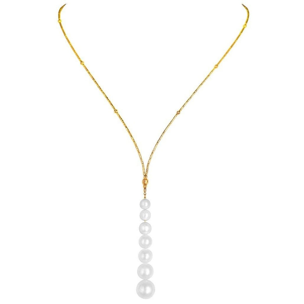 Magnet South Sea Pearl Necklace (18K Rose/Yellow Gold)