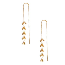 Load image into Gallery viewer, Needle Earring (18K White or Yellow Gold)
